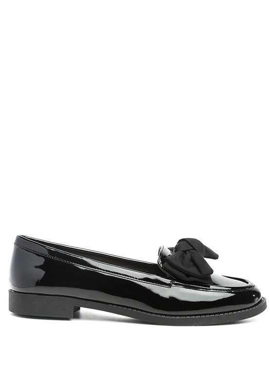 Bow-Tie Patent Loafers