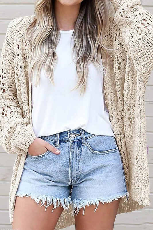 Crochet Dolman Sleeve Cardigan