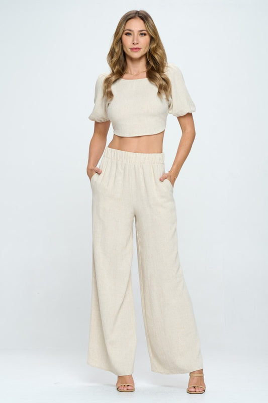 Linen Wide Leg Pants