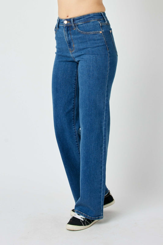 High Rise Straight Jeans