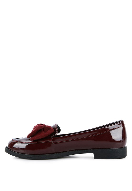 Bow-Tie Patent Loafers