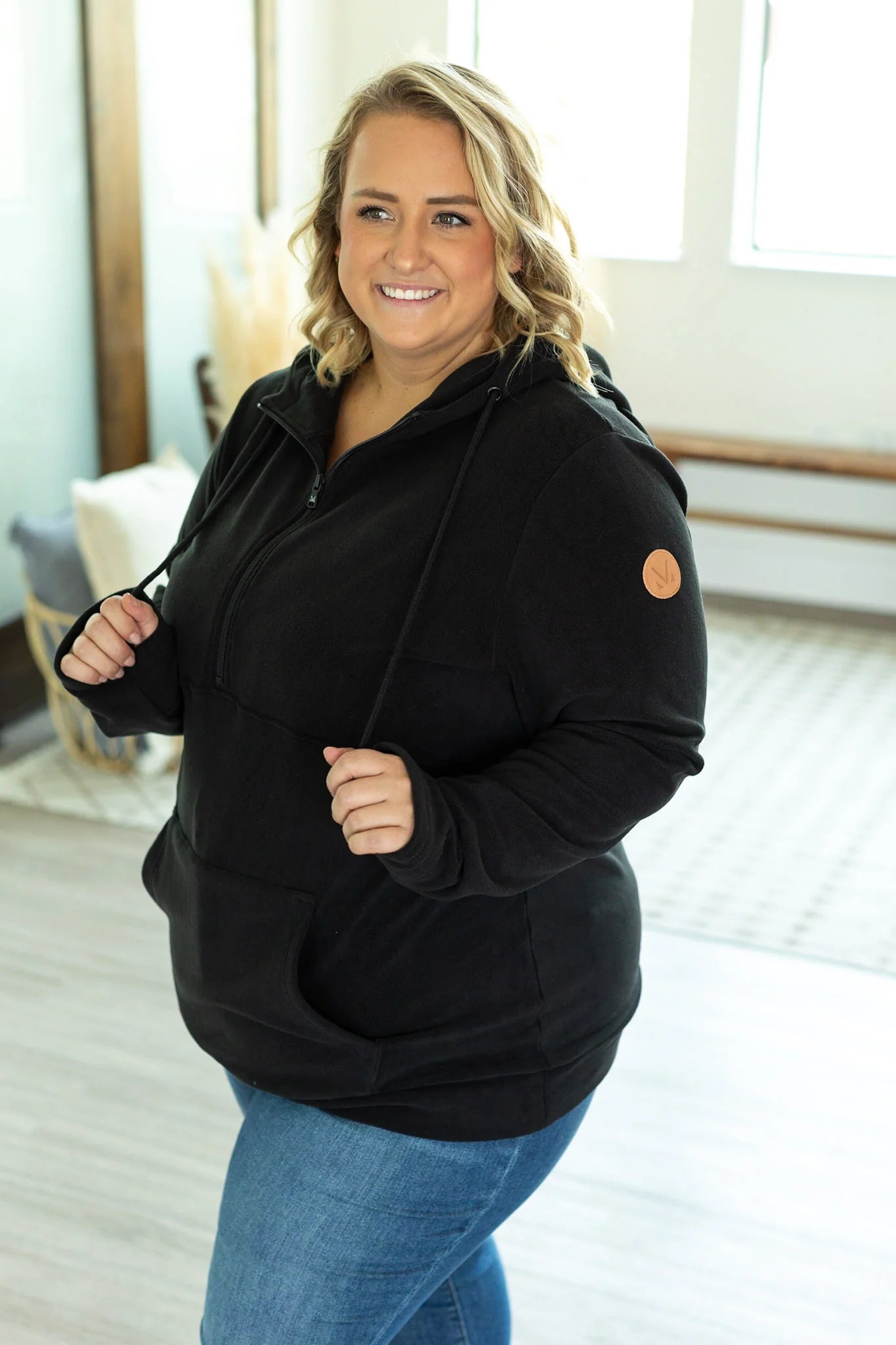 Black Half Zip Pullover