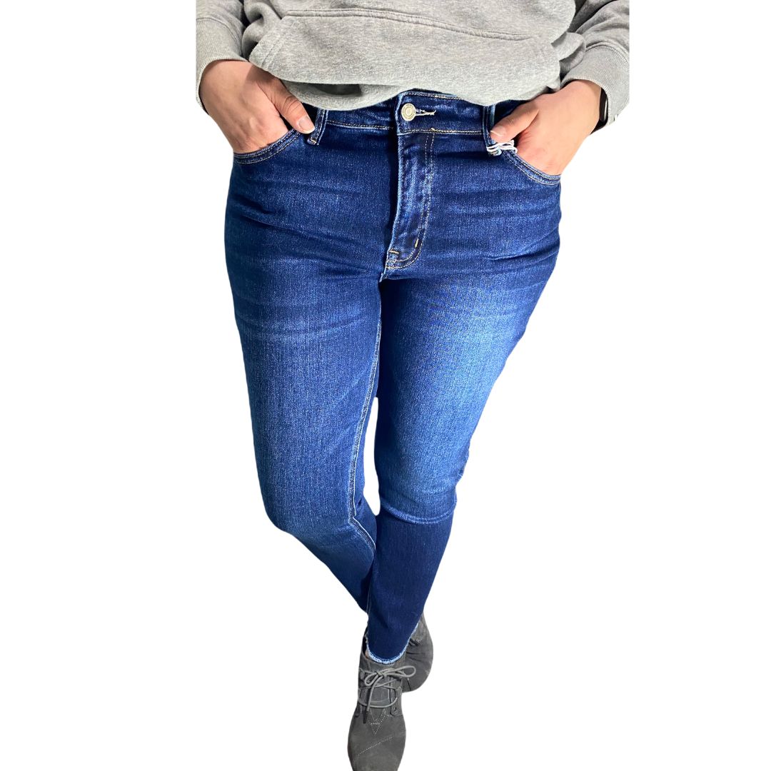 Dark Washed Tummy Control Skinny Jeans