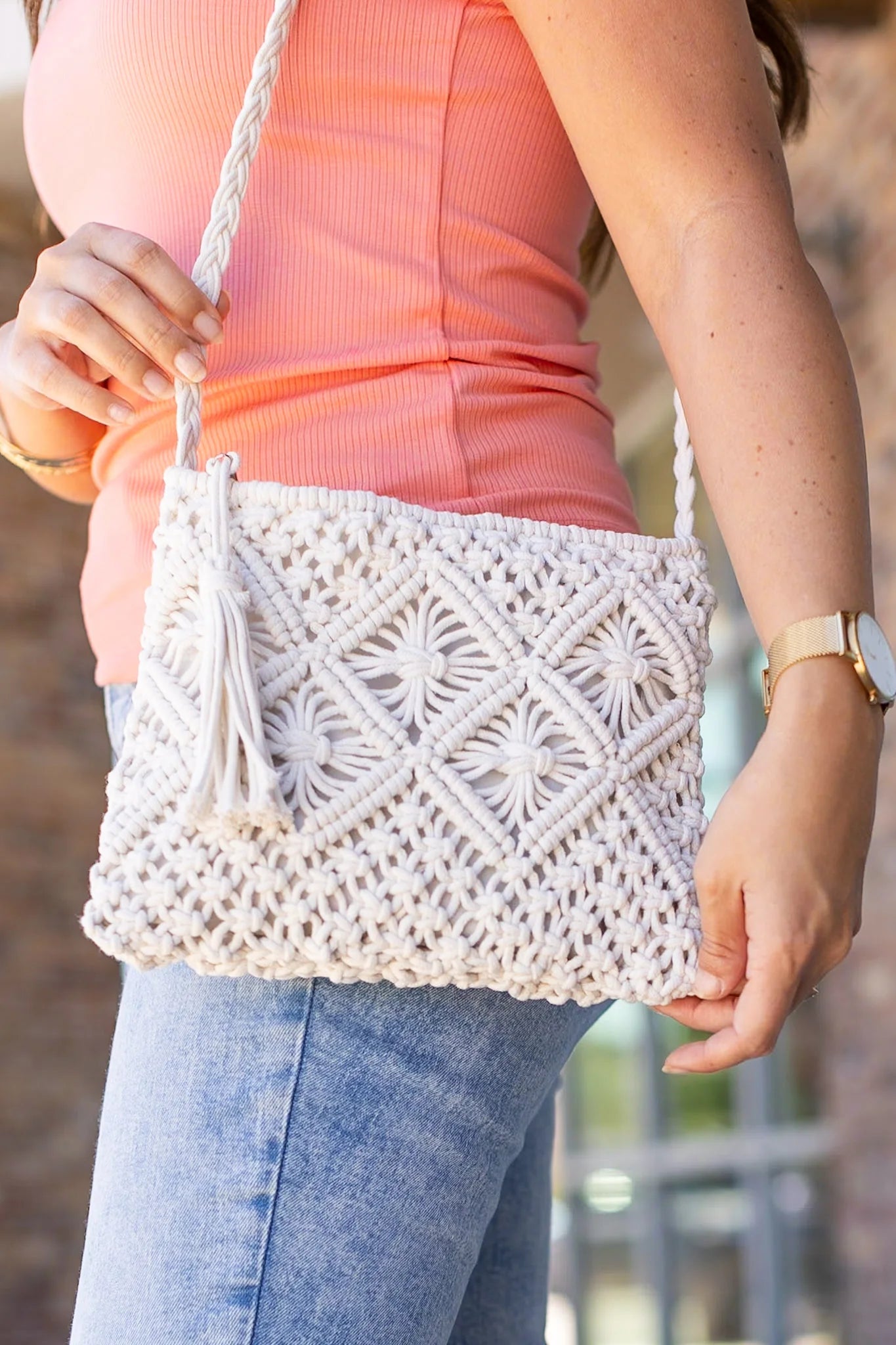 Crochet Crossbody Bag