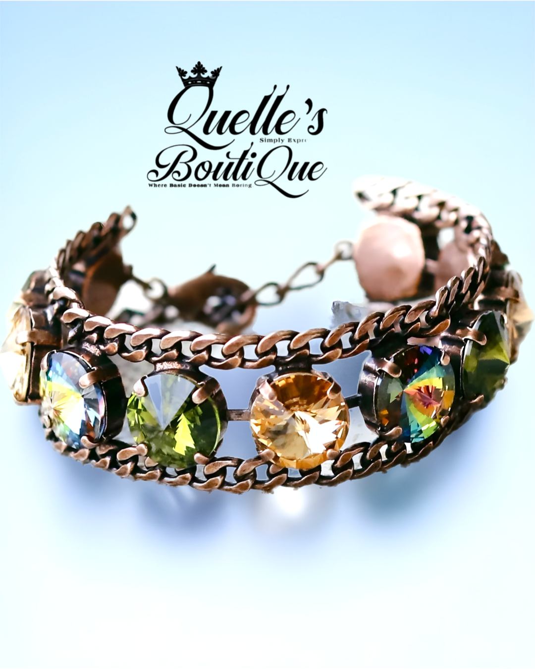 Crystal Copper Autumn Bracelet