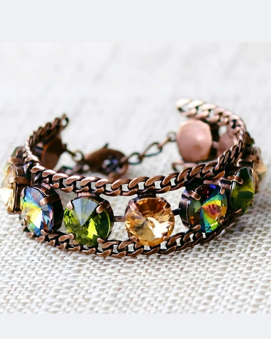 Crystal Copper Autumn Bracelet