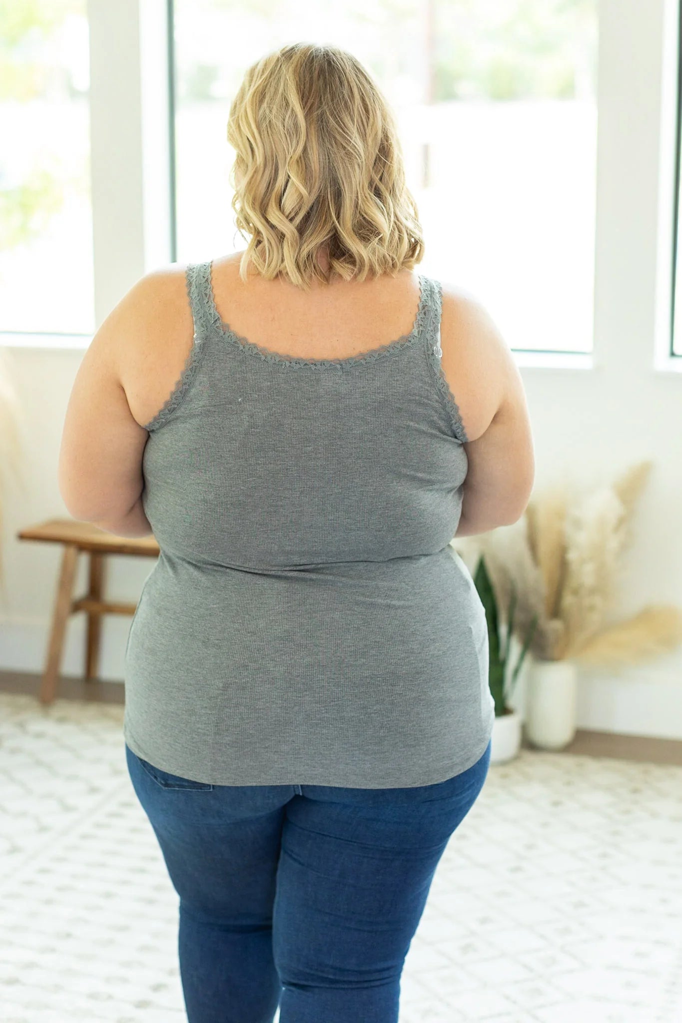 Lace Accent Tank Top