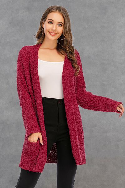 Open Front Long Sleeve Cardigan