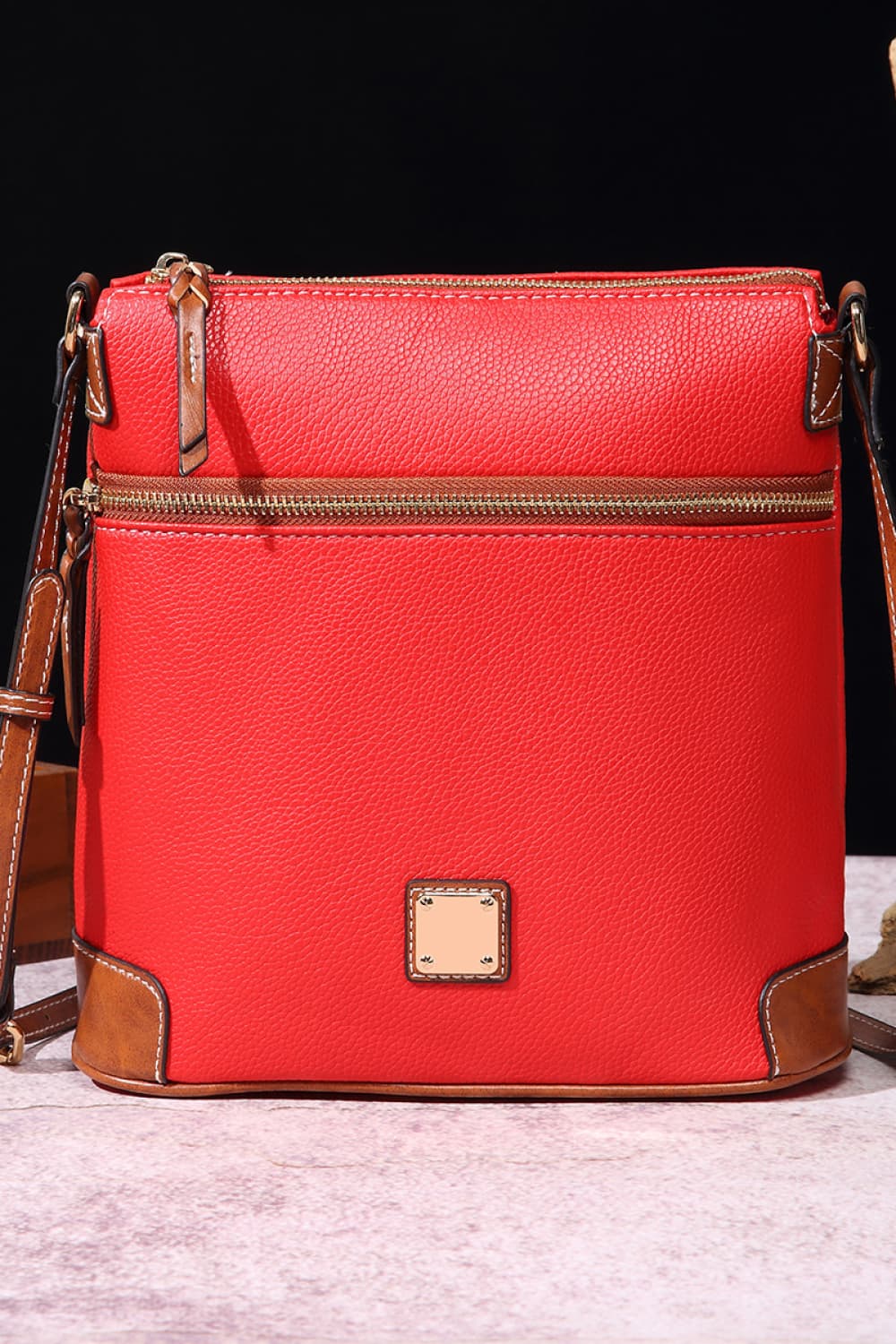 Pebbled Leather Crossbody Bag