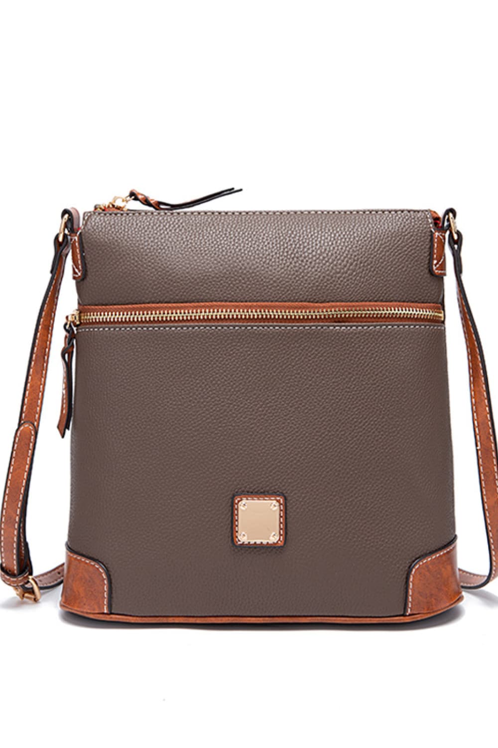 Pebbled Leather Crossbody Handbag