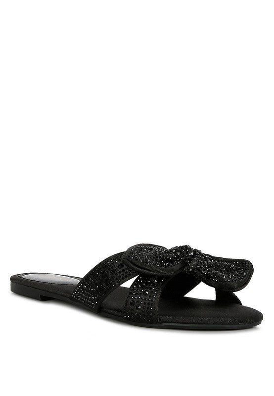 Bow Flats Slide Sandals