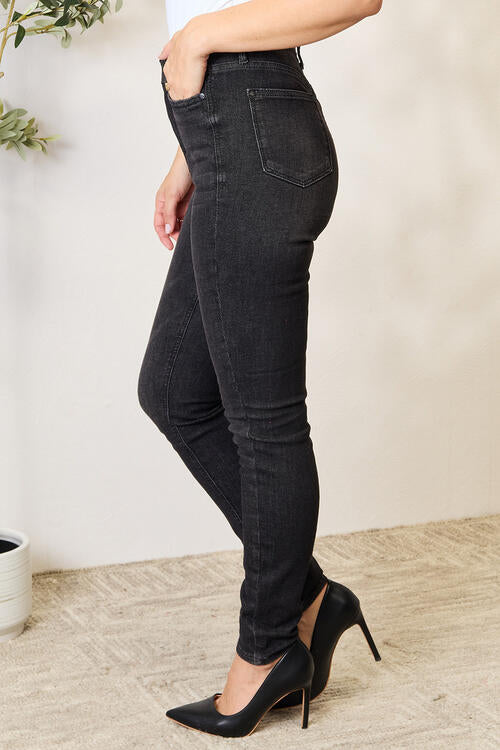 Black Tummy Control High Waist Denim Jeans