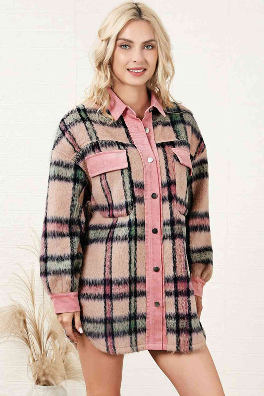 Plaid Pink Accent Jacket