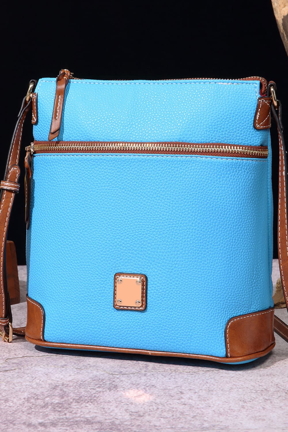 Pebbled Leather Crossbody Bag