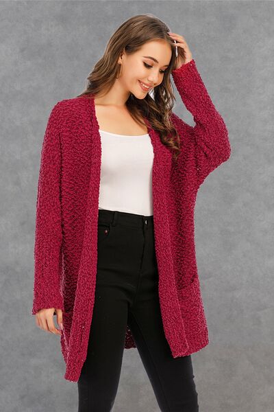 Open Front Long Sleeve Cardigan