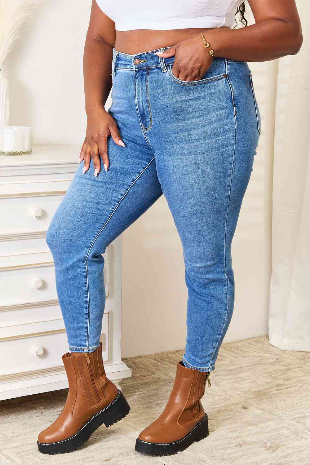 Classic High Waist Skinny Jeans