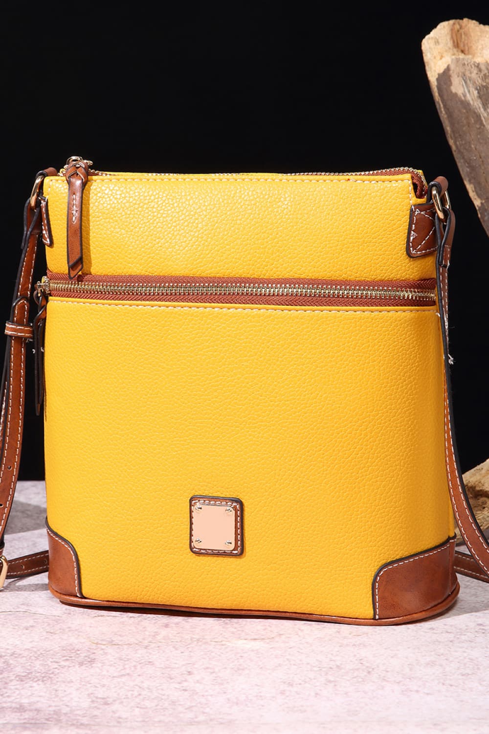 Pebbled Leather Crossbody Bag