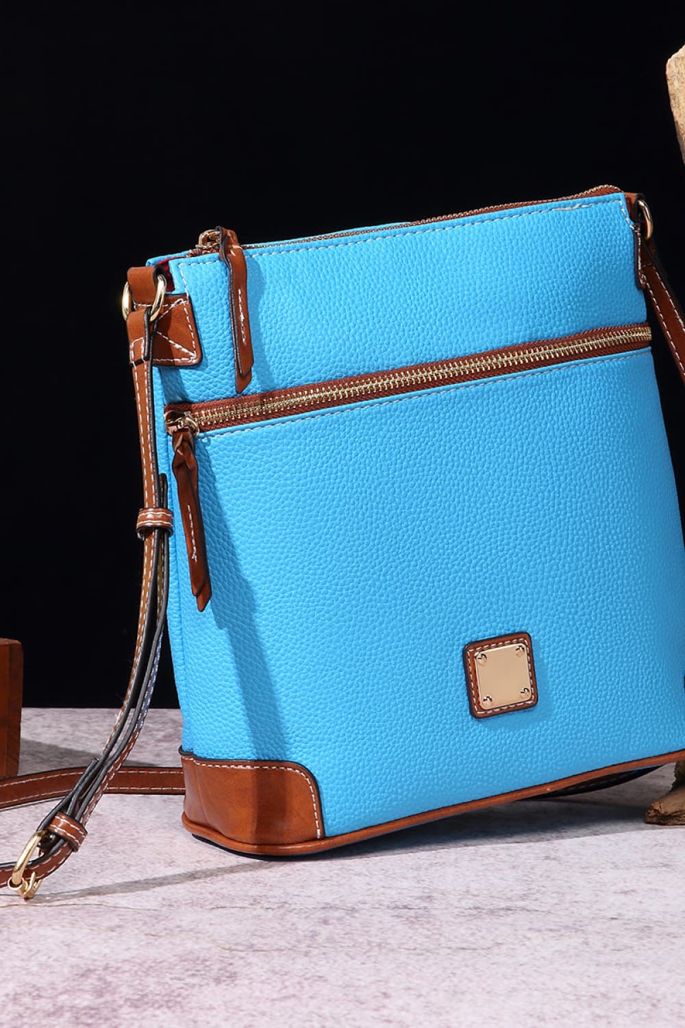 Pebbled Leather Crossbody Bag