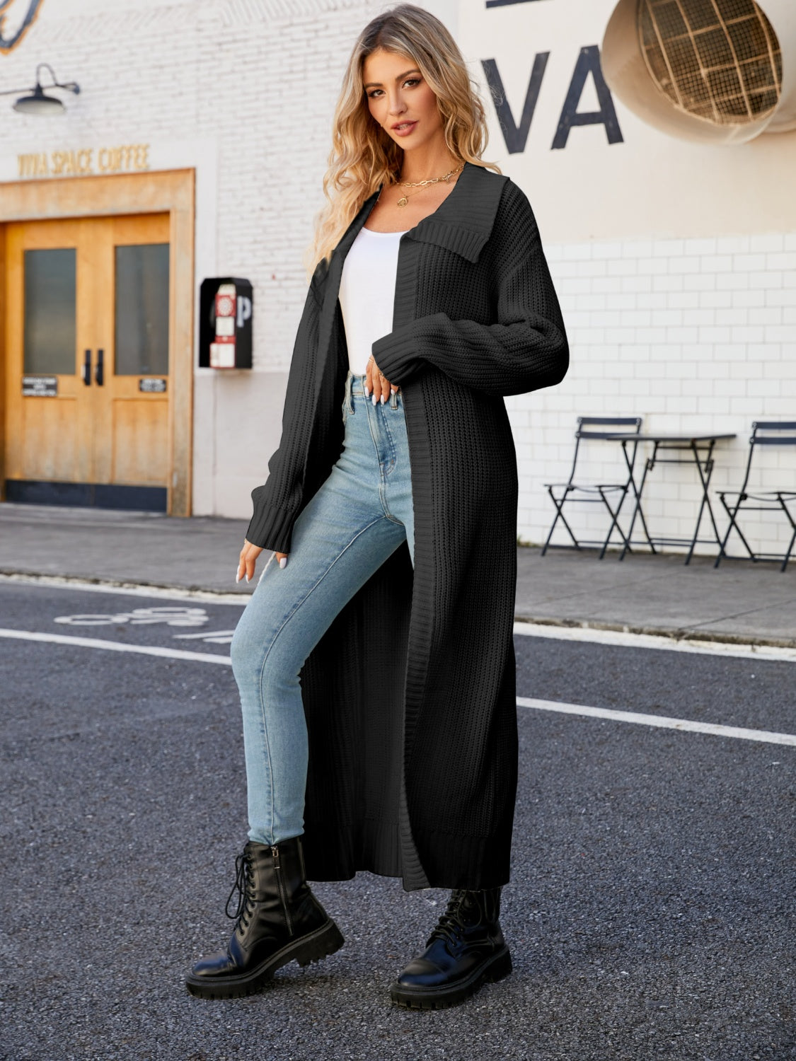 Open Front Duster Cardigan