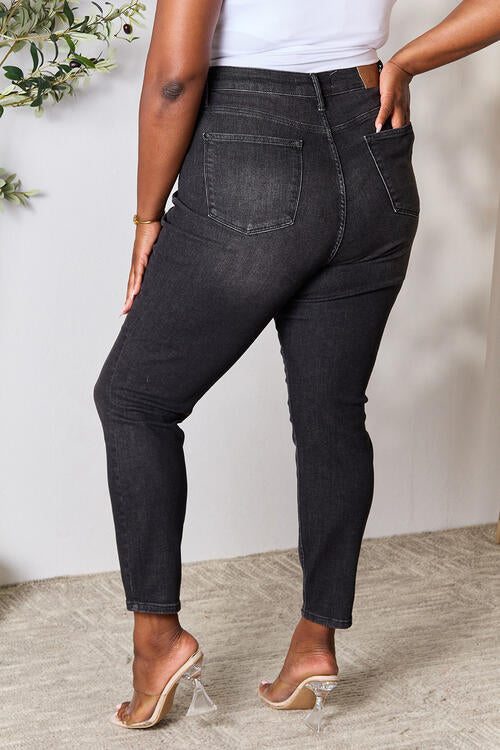 Black Tummy Control High Waist Denim Jeans