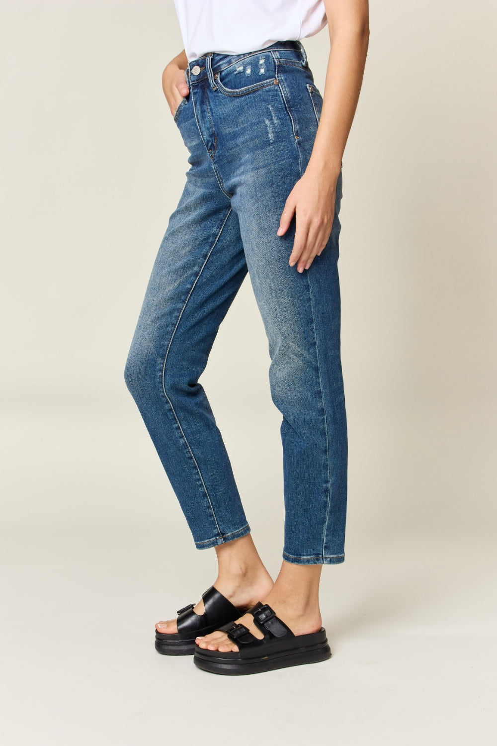 Tummy Control High Waist Slim Jeans