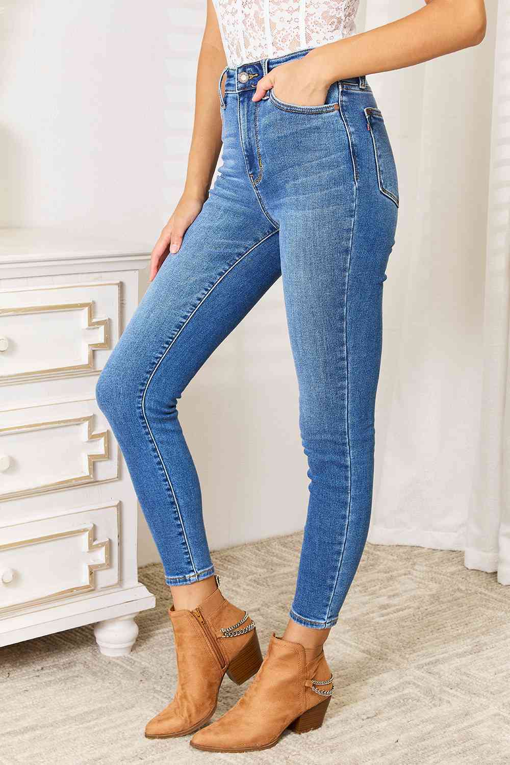 Classic High Waist Skinny Jeans