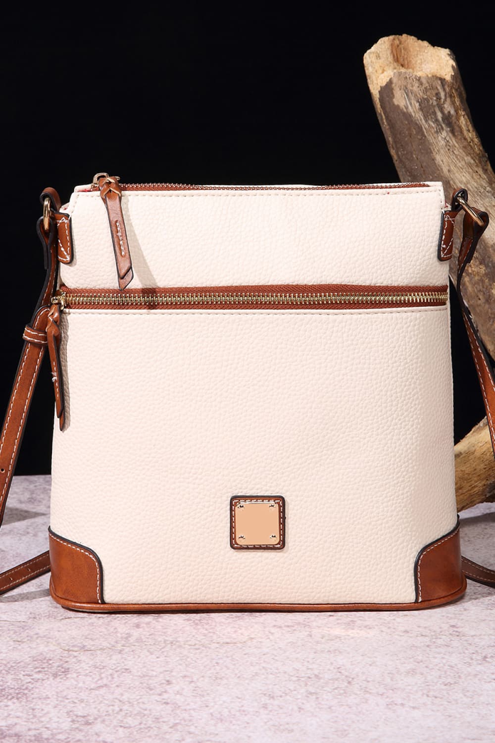 Pebbled Leather Crossbody Bag