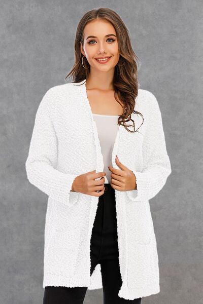 Open Front Long Sleeve Cardigan