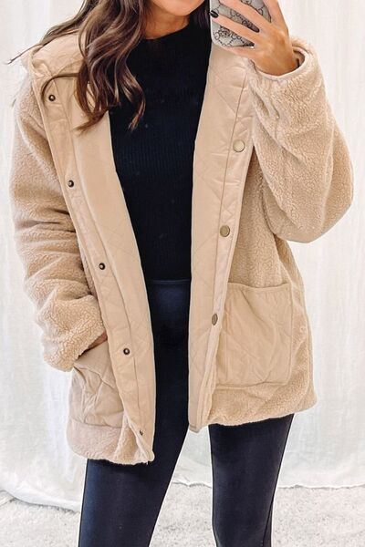 Snap Front Hooded Jacket