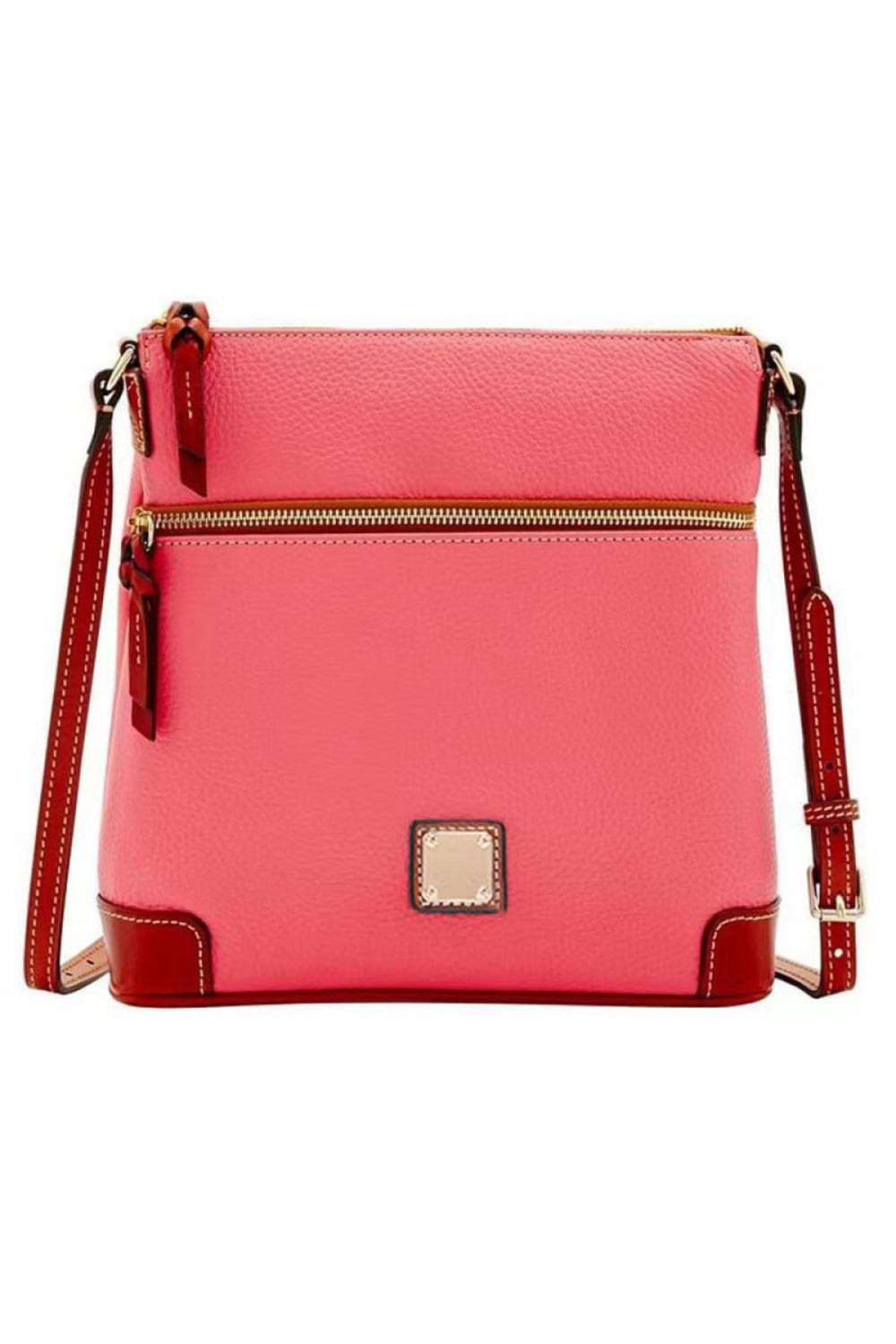 Pebbled Leather Crossbody Handbag