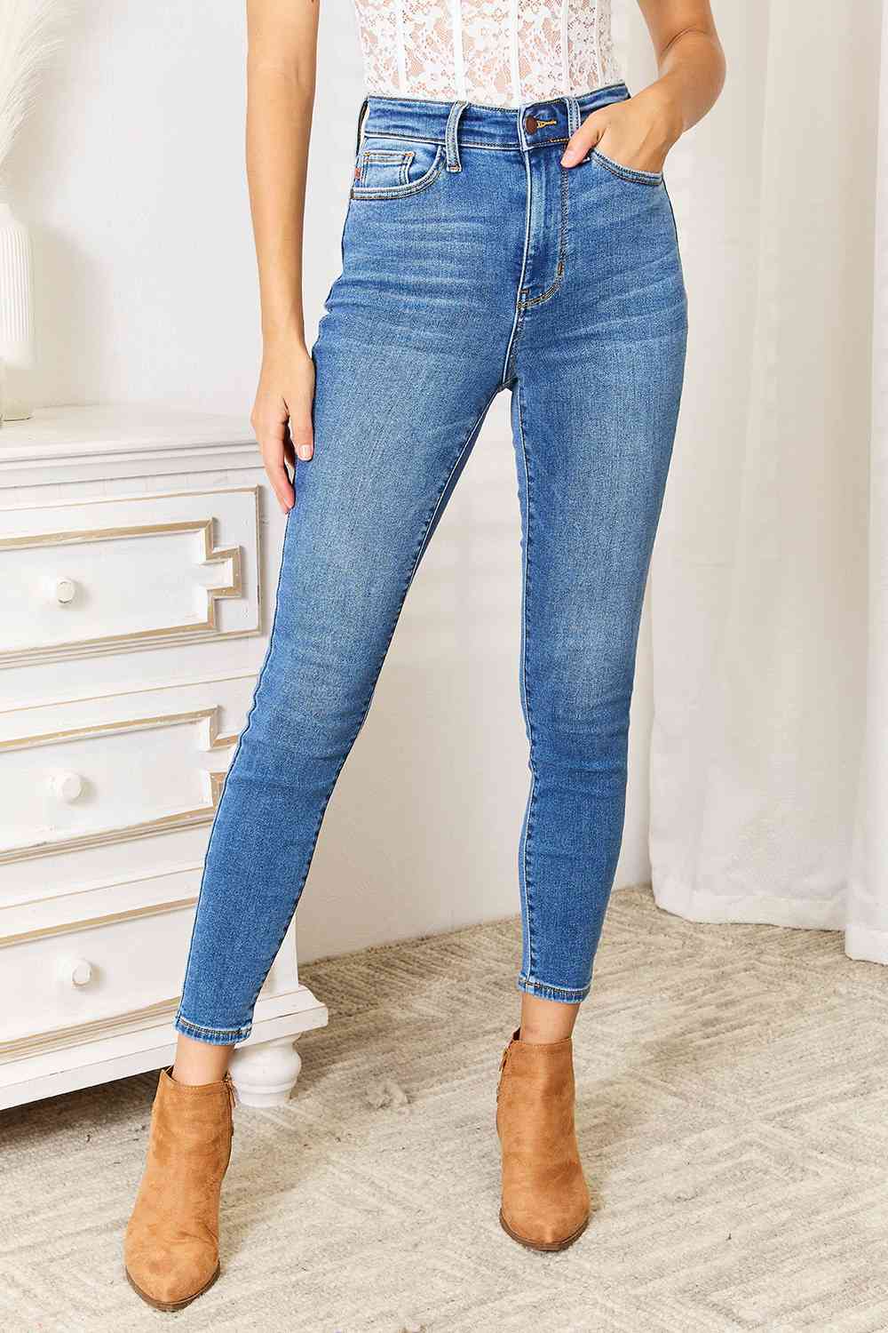 Classic High Waist Skinny Jeans