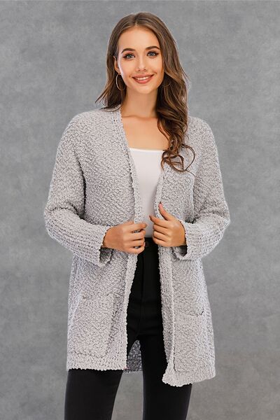 Open Front Long Sleeve Cardigan