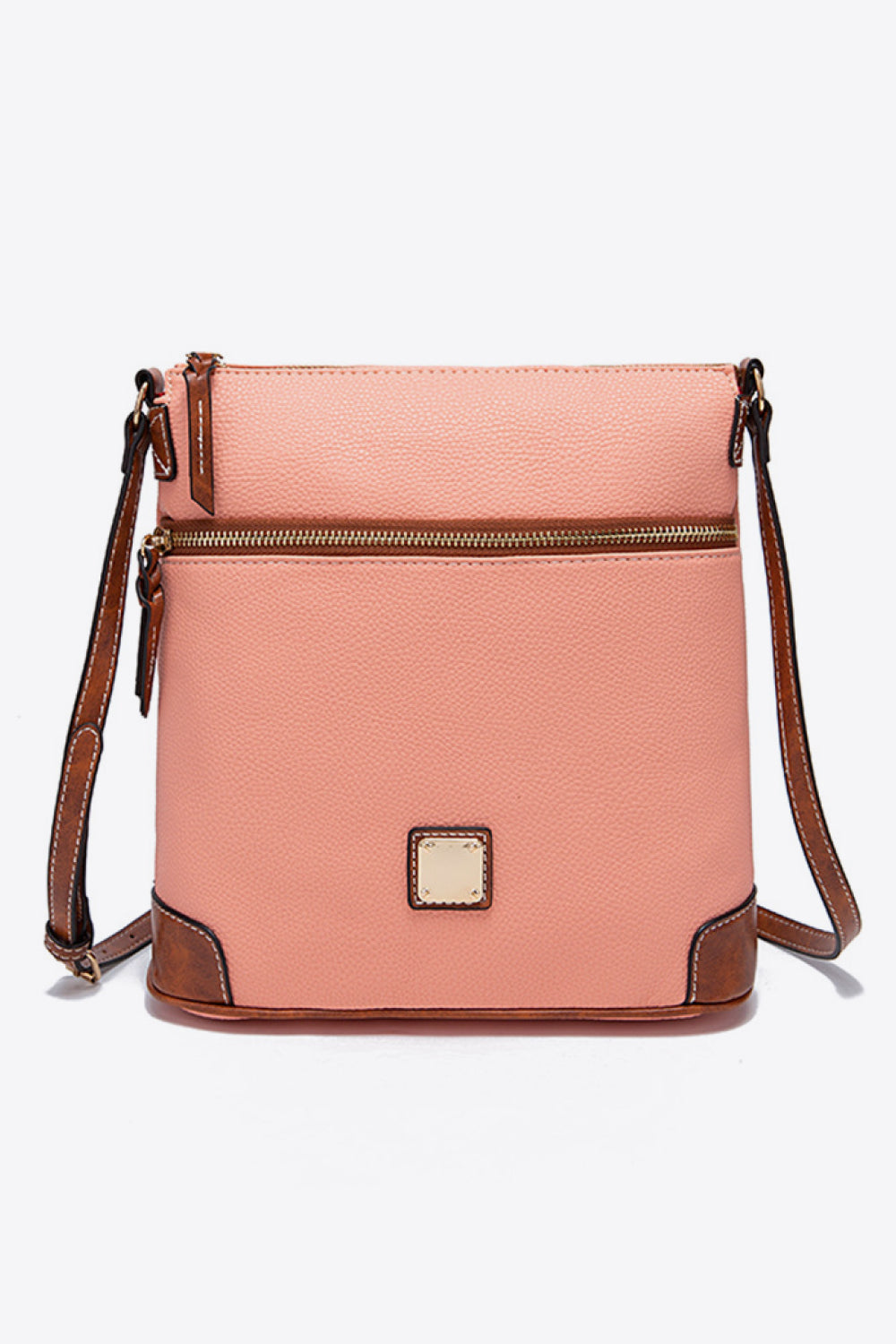 Pebbled Leather Crossbody Handbag