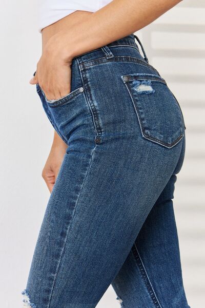 Judy Blue Barely Distressed Slim Jeans