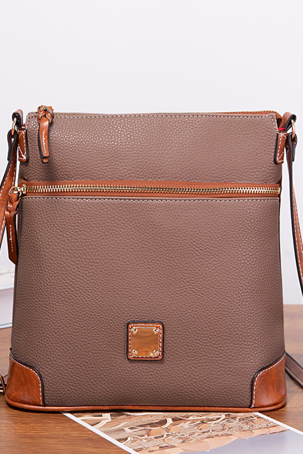 Pebbled Leather Crossbody Bag