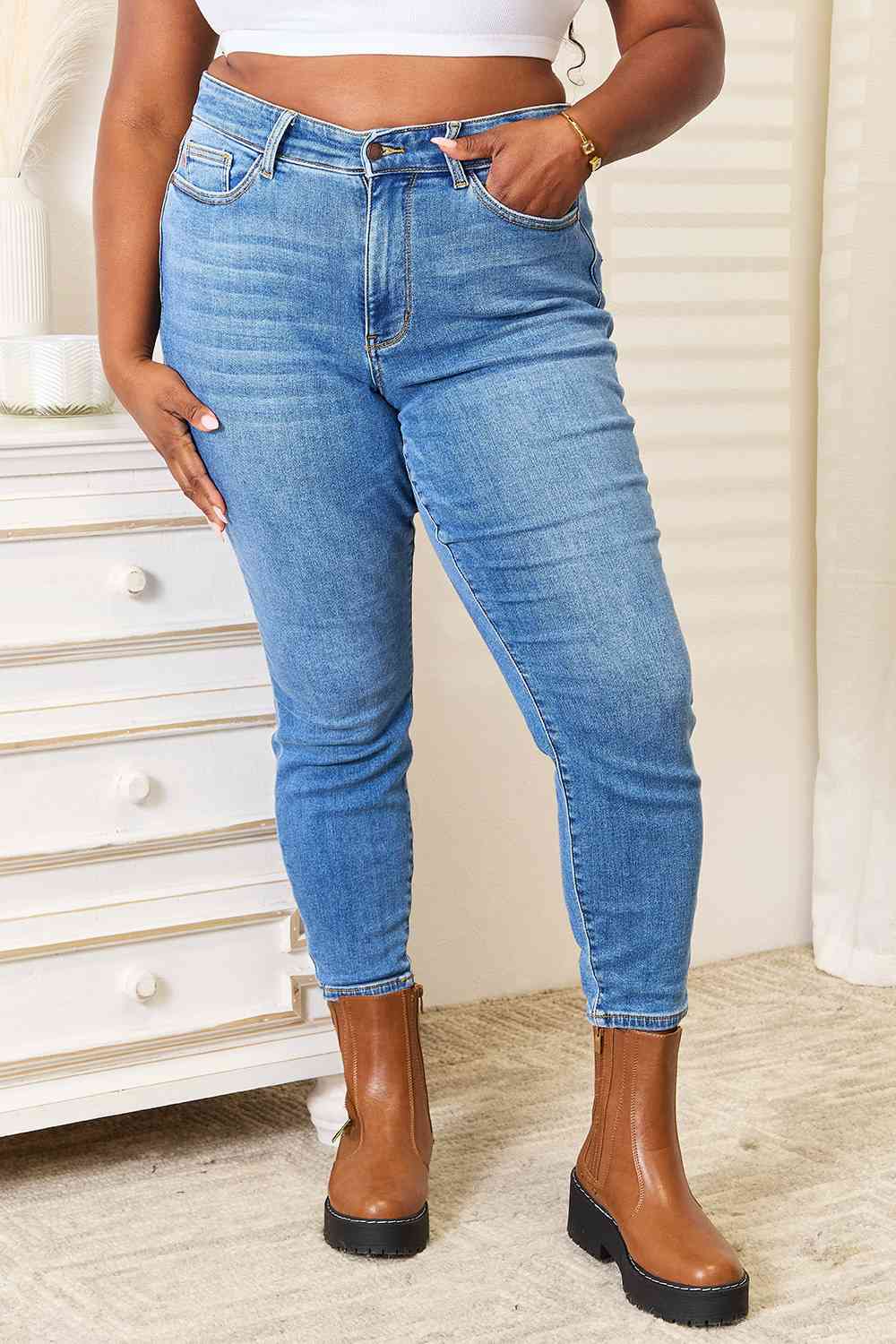 Classic High Waist Skinny Jeans