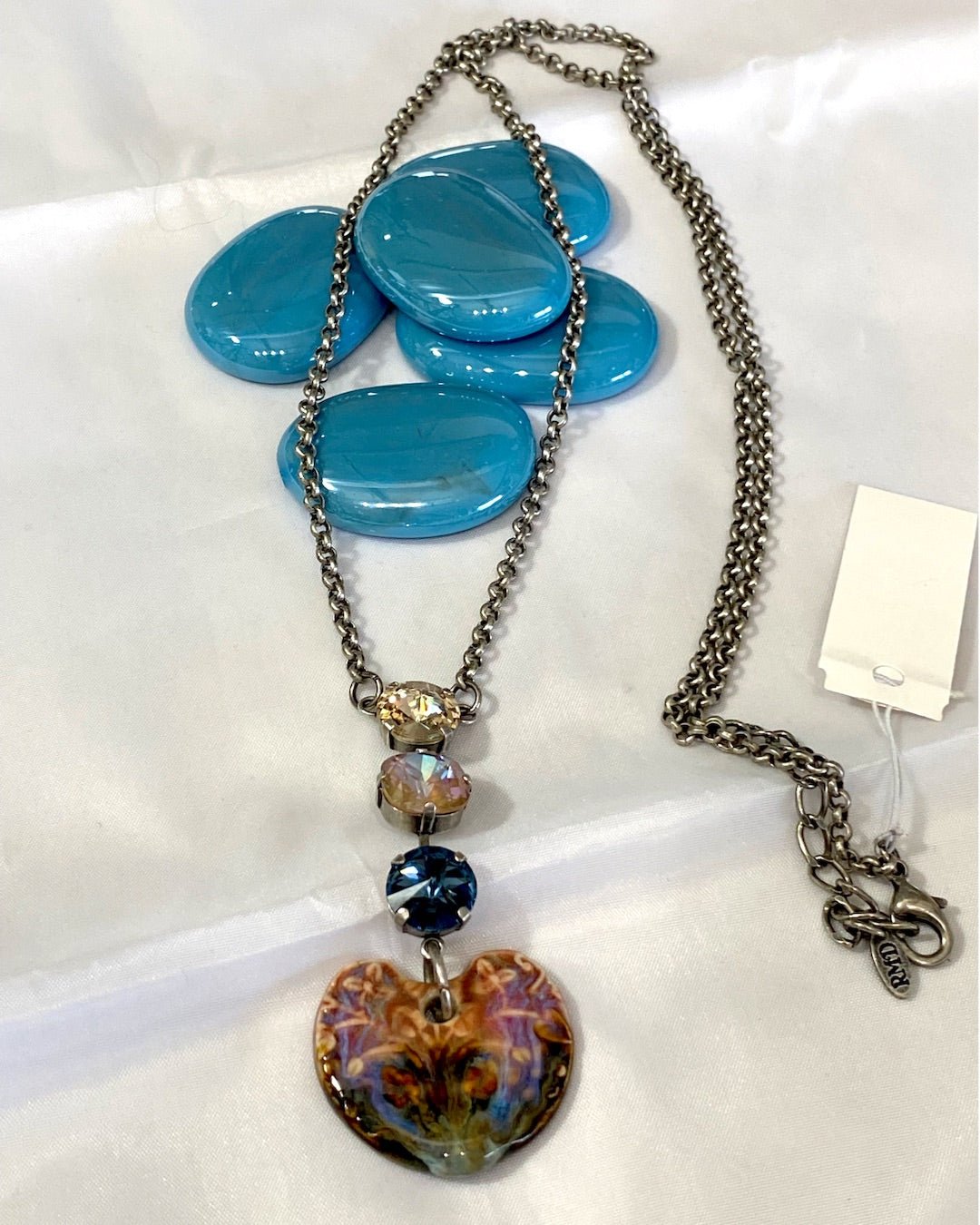 Crystal & Ceramic Necklace - Quelle's BoutiQue