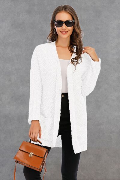 Open Front Long Sleeve Cardigan