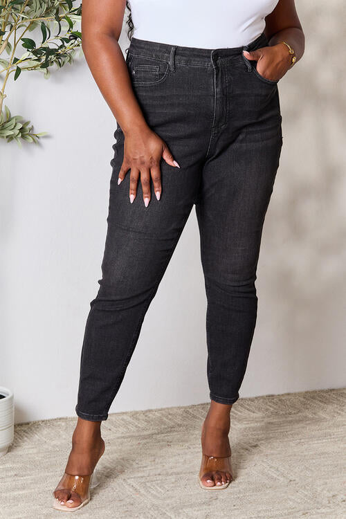 Black Tummy Control High Waist Denim Jeans