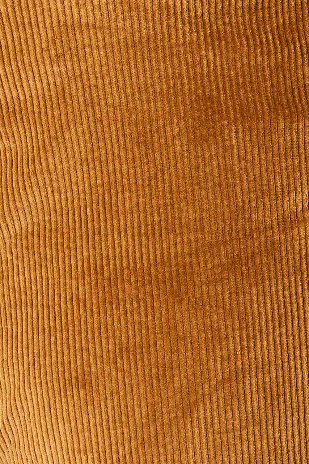 Camel Mid Rise Corduroy Bootcut Pants