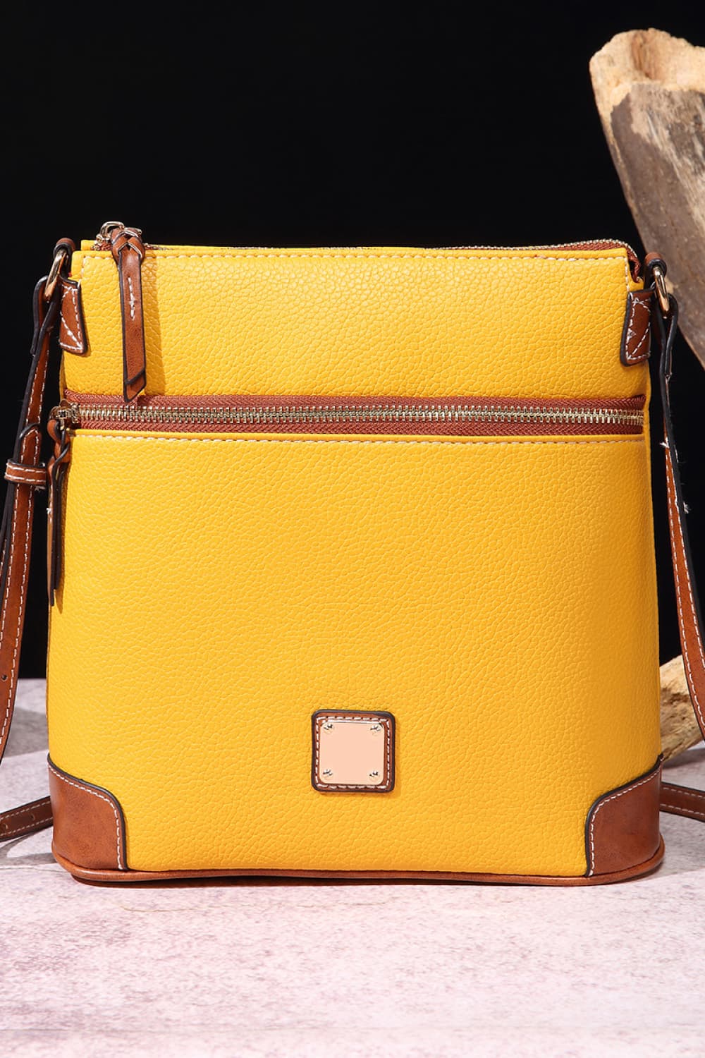 Pebbled Leather Crossbody Bag