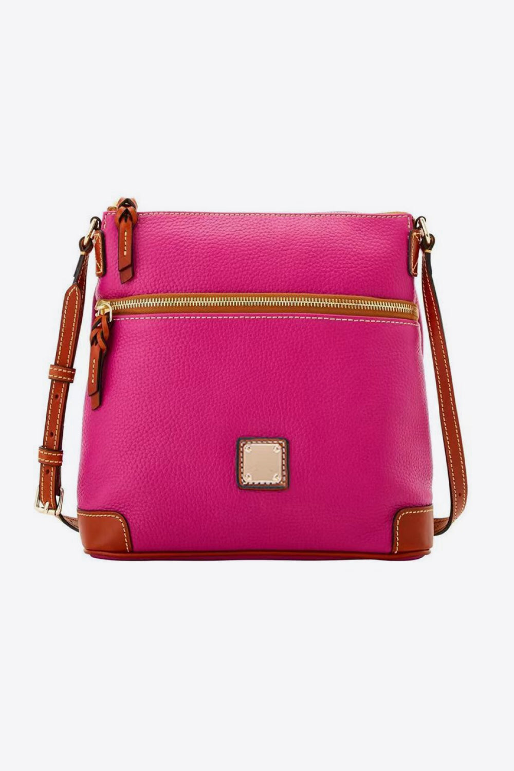 Pebbled Leather Crossbody Handbag