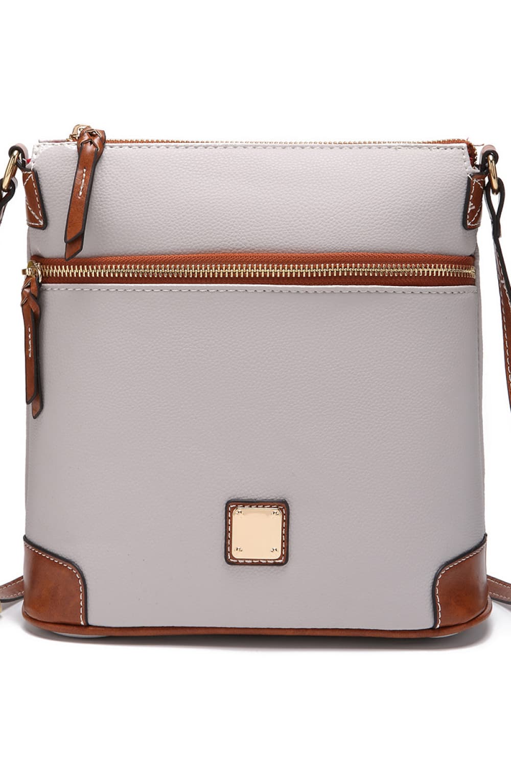 Pebbled Leather Crossbody Handbag