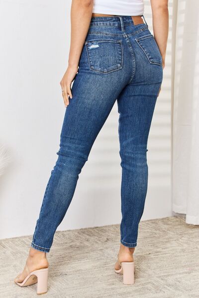 Judy Blue Barely Distressed Slim Jeans