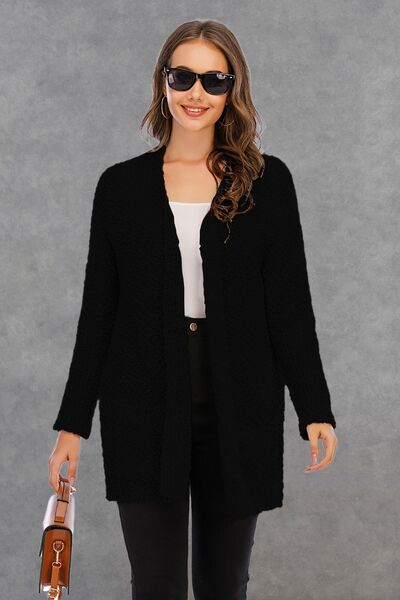 Open Front Long Sleeve Cardigan