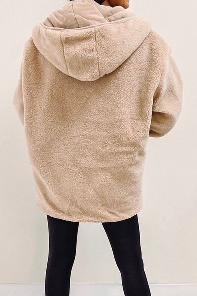 Snap Front Hooded Jacket