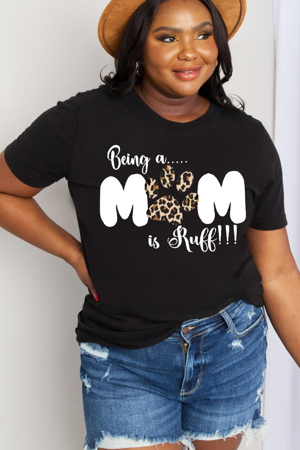 BEING A MOM IS RUFF Graphic Tee - Quelle's BoutiQue