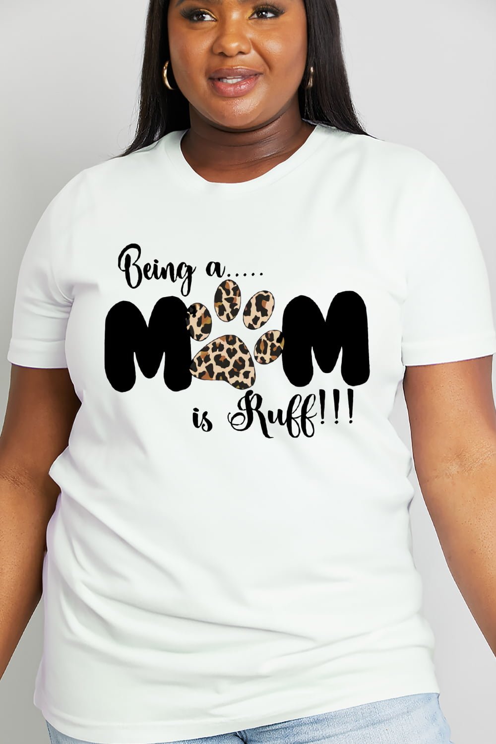 BEING A MOM IS RUFF Graphic Tee - Quelle's BoutiQue