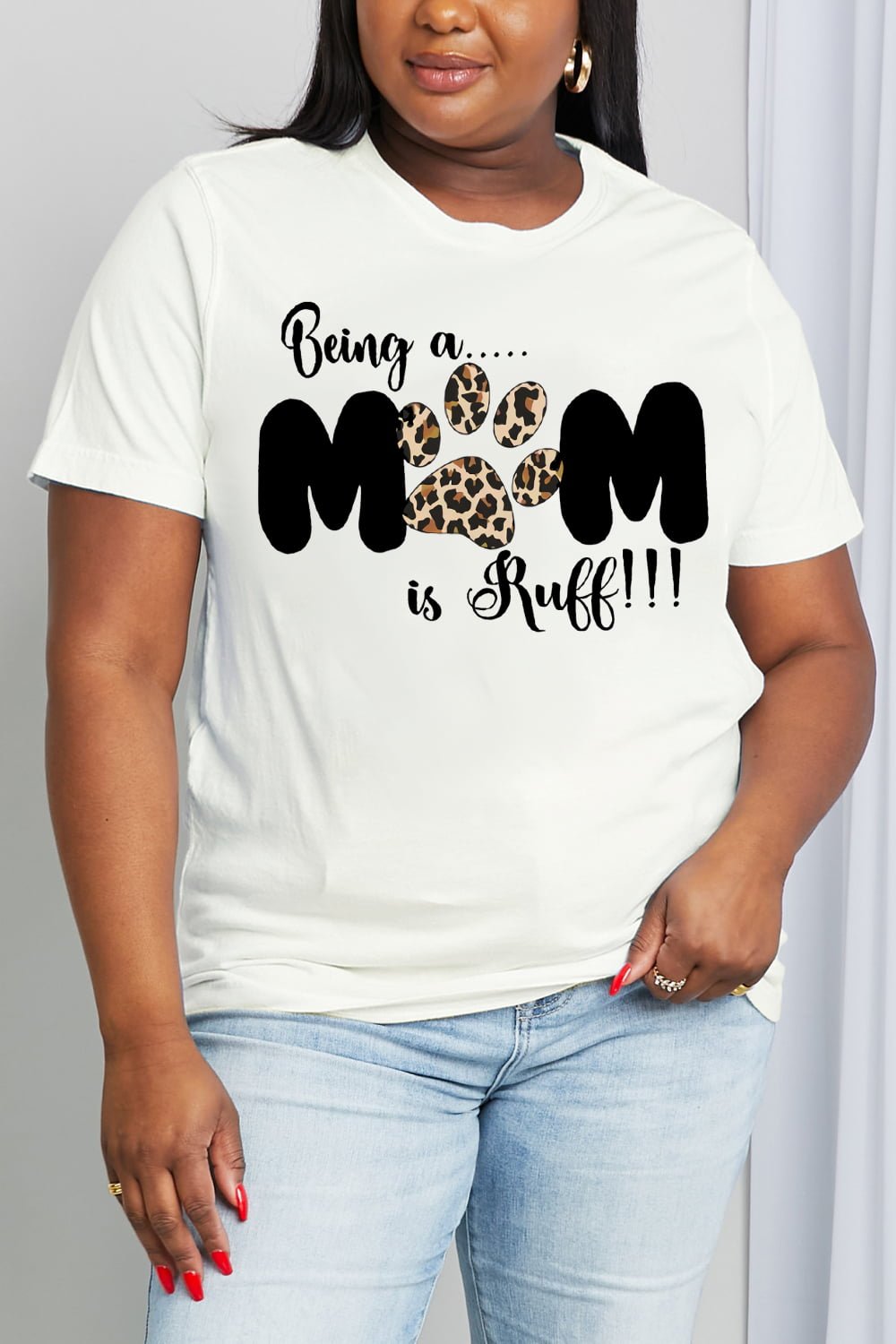 BEING A MOM IS RUFF Graphic Tee - Quelle's BoutiQue