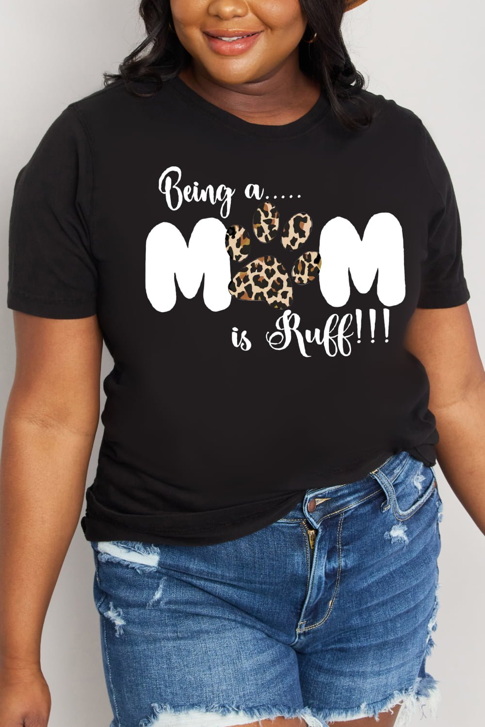 BEING A MOM IS RUFF Graphic Tee - Quelle's BoutiQue